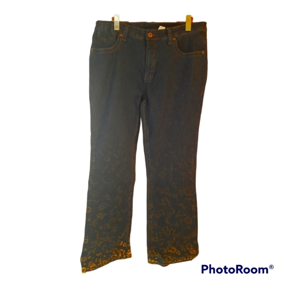 METROSTYLE Animal Print Jeans B30